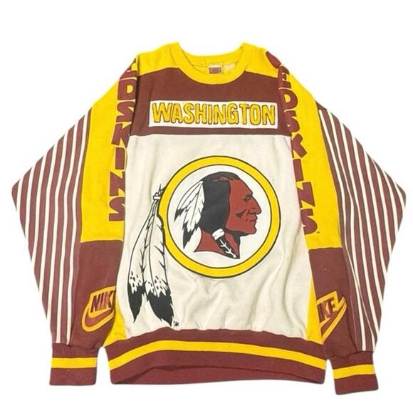 Vintage 90s Nike Washington Redskins Crewneck Sweatshirt – Rare NFL Pullover - Picture 1 of 3
